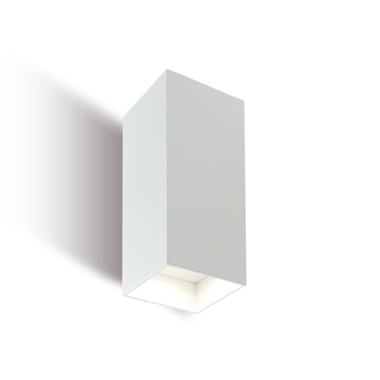 Applique bianca da esterno rettangolare led 12w 3000k