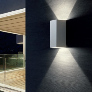 Applique rettangolate per esterno bianca led 12w 4000k