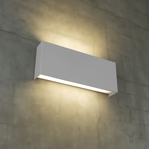 Applique led 20w rettangolare moderna grigio da parete