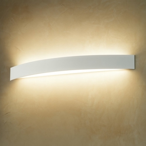 Applique led 30w 3000k moderna bianco linea light curve