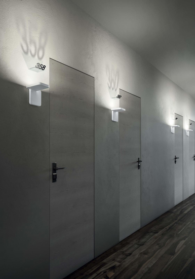 Quad stilnovo applique nero moderna led 19w 3000k per corridoio