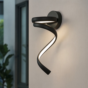 Flame vivida applique led 3000k 4000k nero moderna
