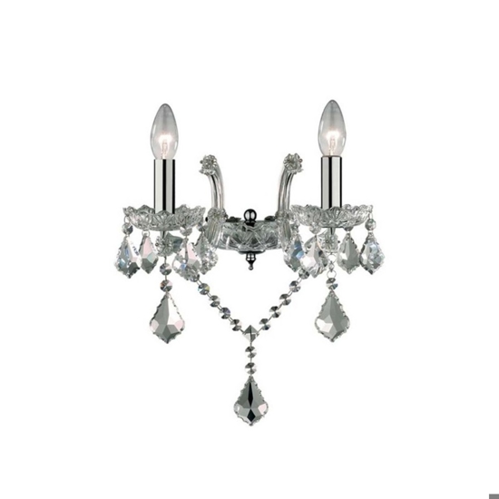 Florian ap2 applique cristalli trasparenti 2 bracci ideal lux