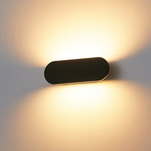 Echo ap d40 ideal lux applique led 20w 3000k nero design doppio fascio