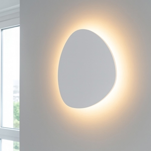 Applique da parete bianca design moderna led 12w 3000k