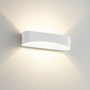 Applique led isyluce drappo bianco 36w 4000k design moderna