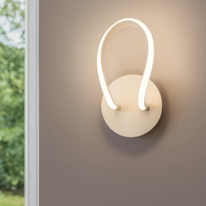 Applique 11w led 4000k design moderna bianca dimmerabile