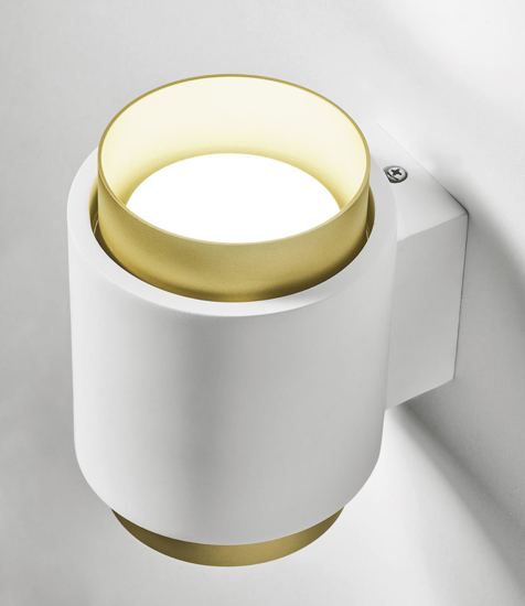 Lampada da parete syme oro sforzin in gesso