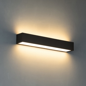 Applique moderna rettangolare marrone led 18w 3000k 4000k