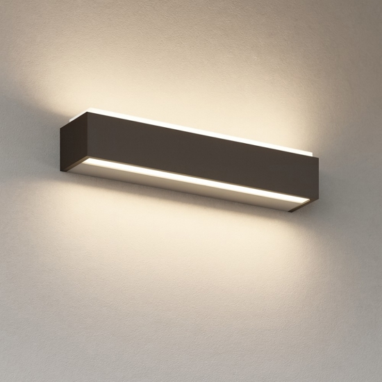 Grande applique da parete moderna bios marrone top light