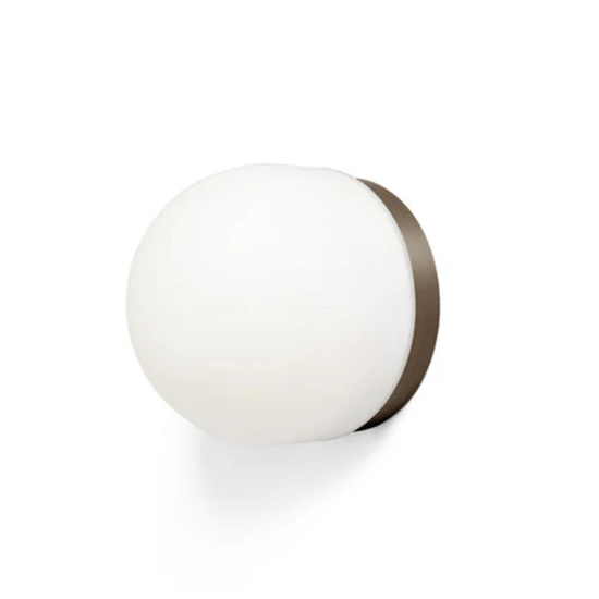 Applique moderna domu sforzin miloox bronzo vetro bianco Applique moderna domu sforzin miloox bronzo vetro bianco