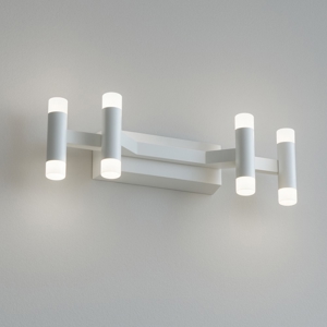 Perenz candles applique da parete moderna bianca 4 luci led 3000k