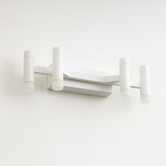 Perenz candles applique da parete moderna bianca 4 luci led 3000k