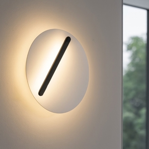 Applique da parete tondo led 3000k orientabile bianco