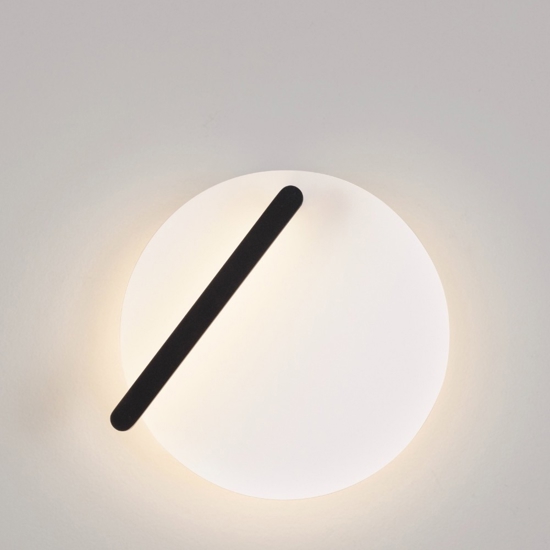 Applique da parete tondo led 3000k orientabile bianco