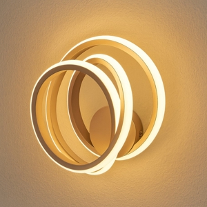 Ondaluce ap golden applique led moderna oro design moderna