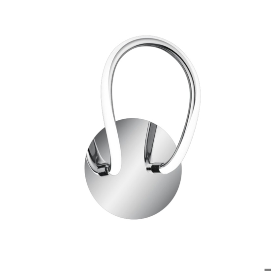 Applique da parete moderna 11w led 4000k design cromo dimmerabile