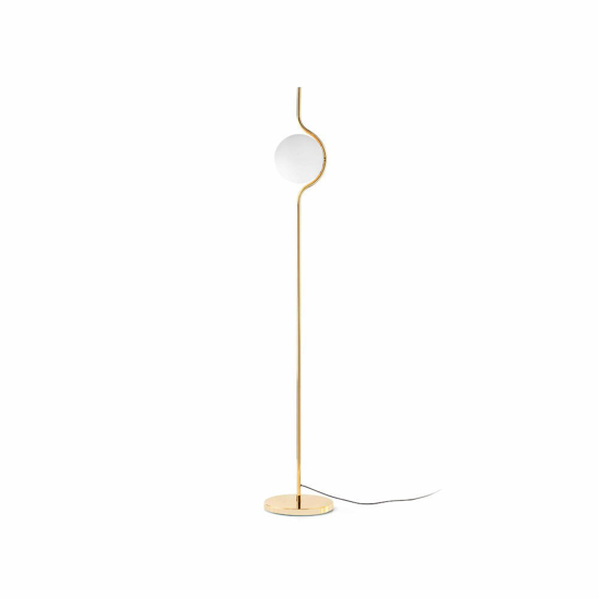 Lampada da terra led 3000k touch dimmer oro legante per salotto