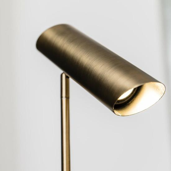 Lampada da terra bronzo elegante orientabile