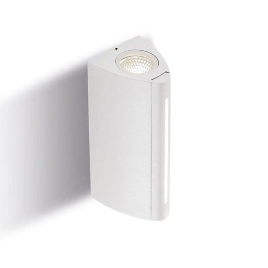 Applique bianca da esterno taglio di luce led 11w 4000k