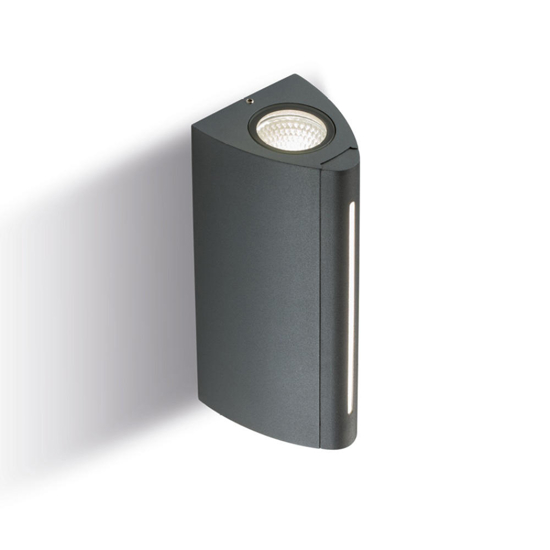 Applique grafite per esterno moderna led 11w 4000k ip65