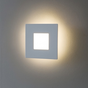 Gea luce bilde applique da parete led 25w 3000k bianca moderna