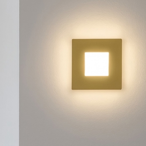 Gea luce bilde applique da parete led 25w 3000k colore oro