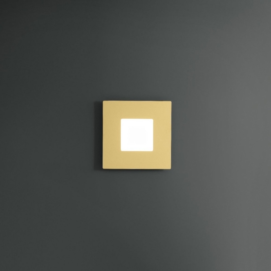 Gea luce bilde applique da parete led 25w 3000k colore oro
