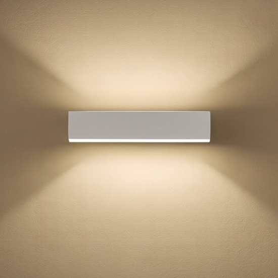 Gea luce gap applique da parete led 16w 3000k rettangolare