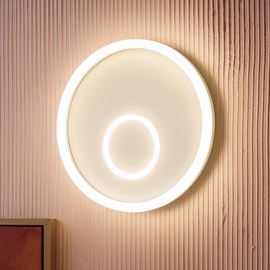 Gea luce melania applique da parete led 40w 3000k design moderno