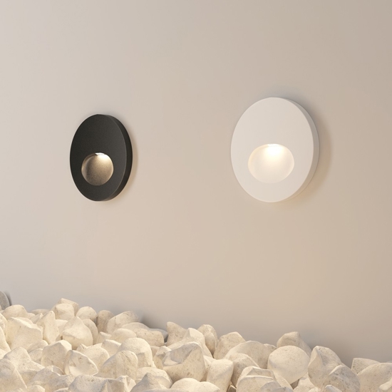 Maytoni bil segnapasso da esterno rotondo led 3000k ip54