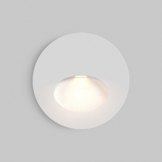 Maytoni bil segnapasso da incasso per esterno rotondo bianco led 3000k ip54