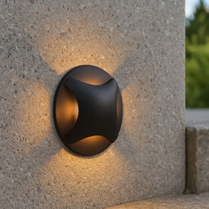 Maytoni biscotti segnapasso per esterno circolare da incasso led 3000k ip65