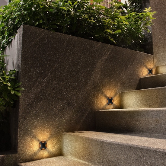 Maytoni biscotti segnapasso per esterno circolare da incasso led 3000k ip65