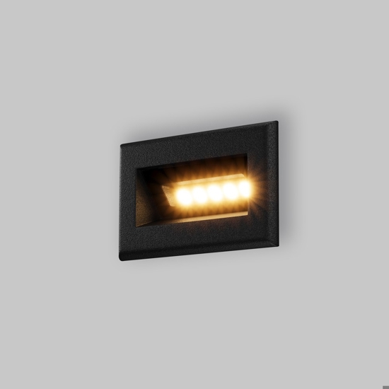 Maytoni bosca segnapasso da esterno nero moderno led 3000k ip65