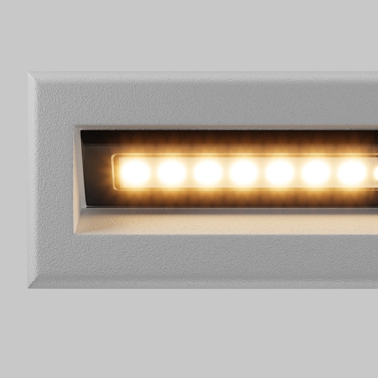 Maytoni bosca segnapasso per esterno da incasso rettangolare led 3000k ip65