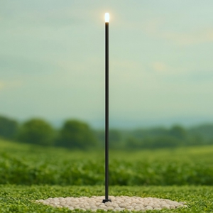 Maytoni spear lampione da giardino moderno con picchetto  led 3000k ip65