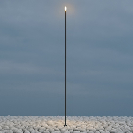 Maytoni spear lampione da giardino con picchetto minimal led 3000k ip65