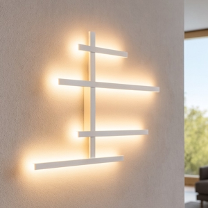 Gea luce rake applique da parete led 70w 3000k ultramoderno