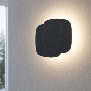 Gea luce step applique da parete led 40w 3000k nera opaca