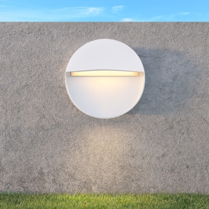 Maytoni mane segnapasso da esterno moderno bianco led 3000k ip54