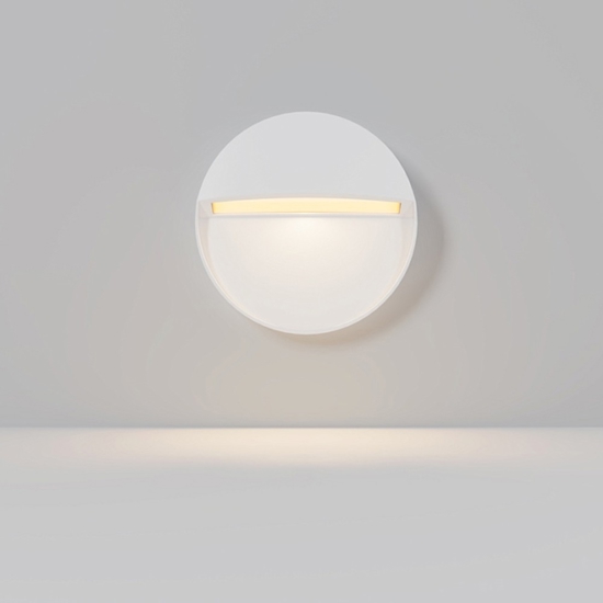 Maytoni mane segnapasso da esterno moderno bianco led 3000k ip54