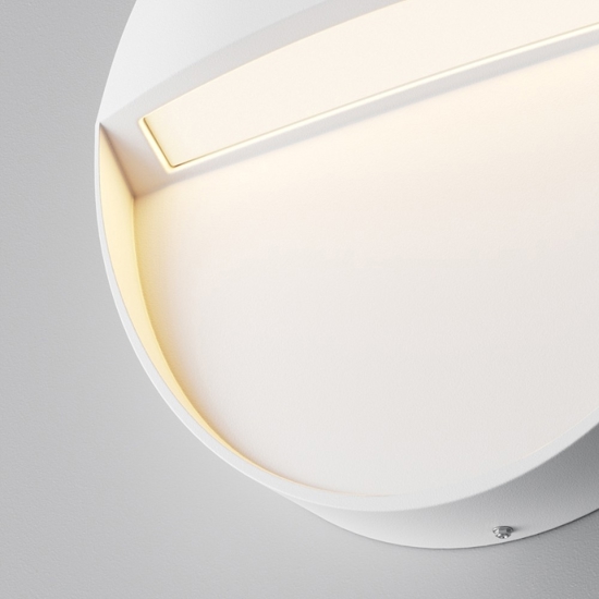 Maytoni mane segnapasso da esterno moderno bianco led 3000k ip54