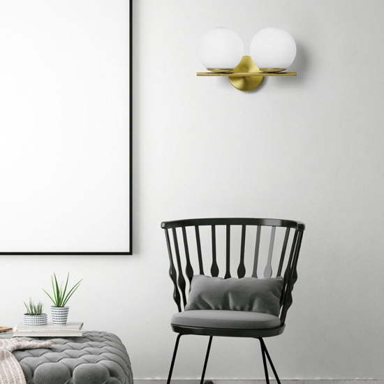 Jugen miloox applique ottone moderna per interno