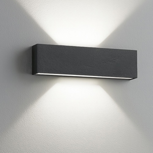 Applique box w2 bi emissione led 19w 2700k linea light cemento