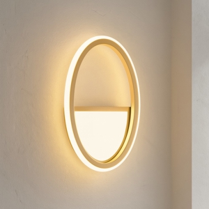 Ondaluce ap rice applique led oro design cerchio moderna