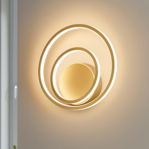 Ideal lux oz ap on-off 2700k applique design moderno ottone led