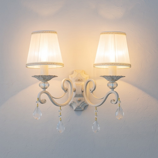 Maytoni grace applique da parete 2 luci effetto anticato