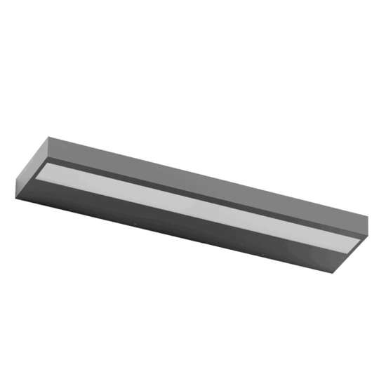 Applique led 51w 3000k regolo linea light antracite