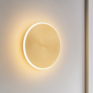 Gea luce fortuna applique da parete led 28w 3000k colore oro